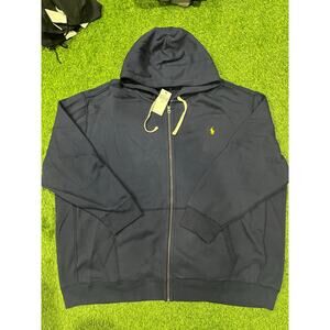 NWT Polo Ralph Lauren Cruise Navy Fleece Full Zip Hoodie 5XB